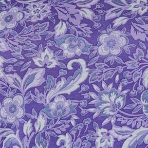 dark violet paisley floral