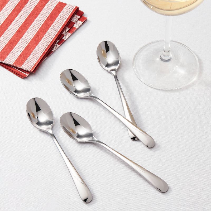 4pc Harrington Cocktail Spoon Set Silver - Threshold&#8482;, 2 of 4