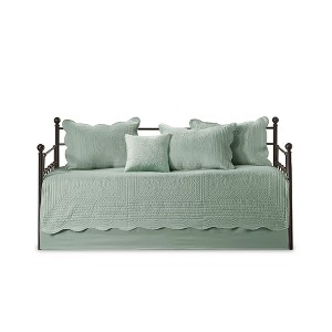 Gracie Mills Salvatore 6-Piece Reversible Cottage-Inspired Scalloped Edges Daybed Set - 1 of 4