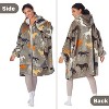 Womens' Hoodie Zip Up Sweatshirt with Full Fleece Lined, Oversized Zip-Up Adult Blanket Hoodie Wearable for Womens Men - Catalonia - 2 of 4