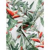 Allegra K Women's Tie Waist Hawaiian Tropical Floral Wrap Midi Skirt - 4 of 4