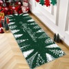 Merry Christmas Welcome Rug, Winter Holiday Decorative Rug Non Slip, Soft Low Pile Accent Decor Rugs for Bedroom Living Room - 2 of 4