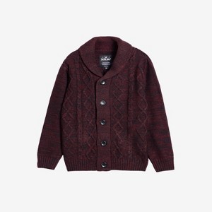 X RAY Boy's Cable Knit Cardigan - 1 of 4