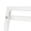 Slickblue 4-Tier Storage Bookshelf, Multi-Use Rack for Books & Items, Iron Frame, 57.9in, Ivory White/Black - 4 of 4