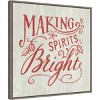 22" x 22" White and Bright Christmas Framed Wall Canvas - Amanti Art - 2 of 4