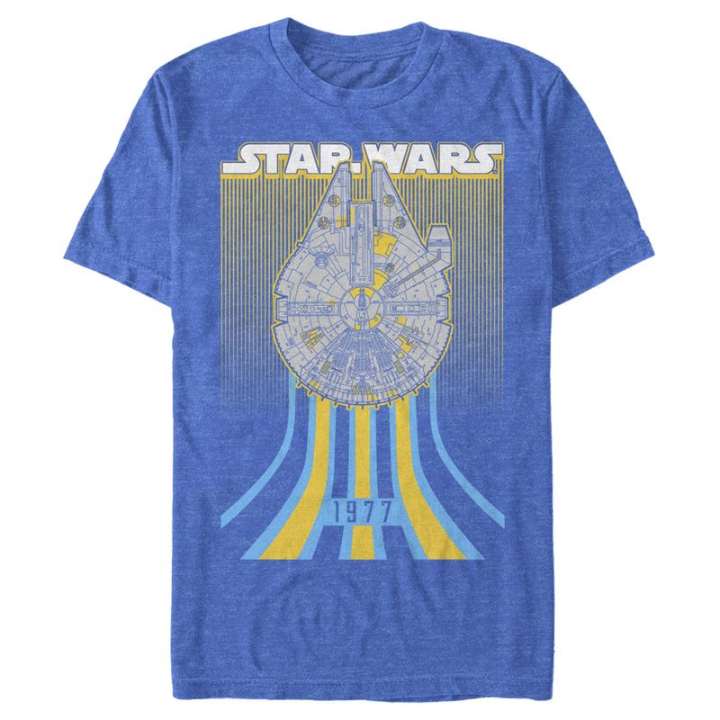 Men's Star Wars Retro Falcon Speed T-Shirt, 1 of 5