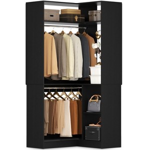 Besiost Corner Closet Organizer with Shelves, Freestanding Closet System - 1 of 4