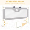 Safstar 57" Bed Rails for Toddlers Vertical Lifting Baby Bedrail Guard with Lock Grey - 3 of 4