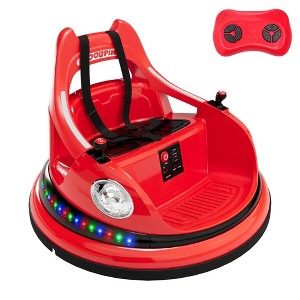 Toddlers Bumper Car, 12V Ride On Toy Car for Kids, Electric Ride On Car w/Remote Control, Baby Bumping Toy Car 2 Speeds, LED Lights, 360 Degree Spin - 1 of 4