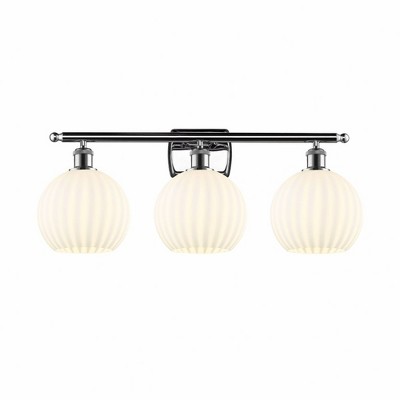 White Venetian - 3 Light Bath Vanity In Modern Style-11 Inches Tall and 28 Inches Wide