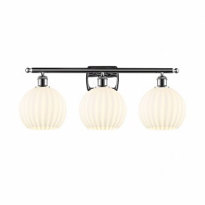 White Venetian - 3 Light Bath Vanity In Modern Style-11 Inches Tall and 28 Inches Wide - 1 of 1