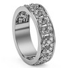 Pompeii3 1 1/4Ct Diamond Ring Men's Curb Chain Band in 10k White, Yellow, or Rose Gold - 2 of 4