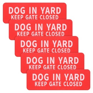 Unique Bargains Acrylic Safety Durable Indoor Outdoor Dog in Yard Signs 3x9 Inch - 1 of 4