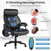 Costway Big and Tall Office Chair 500lbs with 6-Point Massage Wide Seat & Padded Armrests - 2 of 4