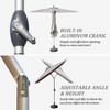 Vynxaria Rectangle Patio Umbrella - Crank Lift & Tilt Function for Ultimate Shade Control - 4 of 4