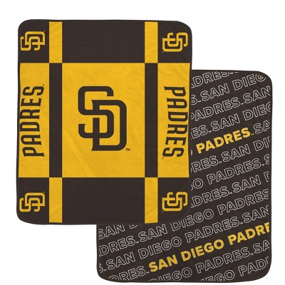 MLB San Diego Padres Reverse Block Double Sided Ultra Cozy Blanket
