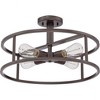 Quoizel Lighting New Harbor 4 - Light Semi-Flush Mount in  Western Bronze - 3 of 4