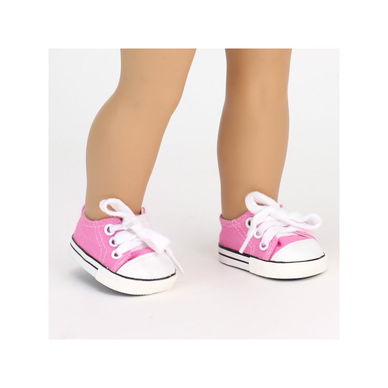 Sophia's - 18" Doll - Canvas Sneakers - Light Pink (copy), 5 of 6