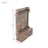 TiramisuBest 4-in-1 Detachable Hall Tree with Storage, 7 Hooks, Storage Drawers and Cabinet, Antique Beige Coat Rack for Entryway Hallway - 4 of 4