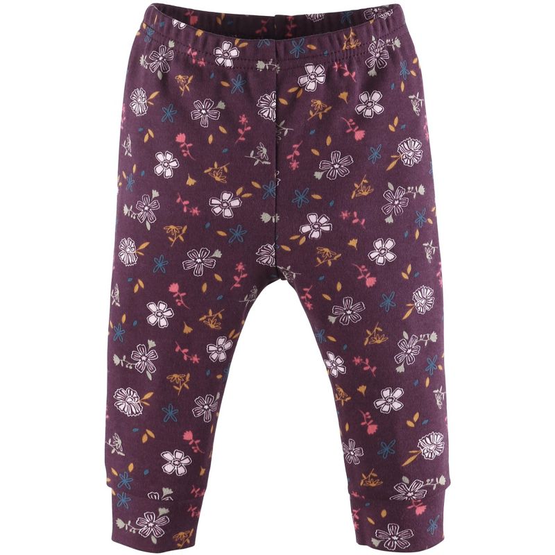 The Peanutshell 5-Pack Baby Pants, Polka Dots and Floral Print, 3 of 7