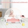 BabyBond Collapsible Baby Bathtub for Infants and Toddlers with Thermometer& 1 Soft Floating Cushion Portable Travel Baby Tub - 2 of 4