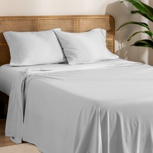 Bare Home Organic Cotton Jersey Sheet Set - 1 of 4