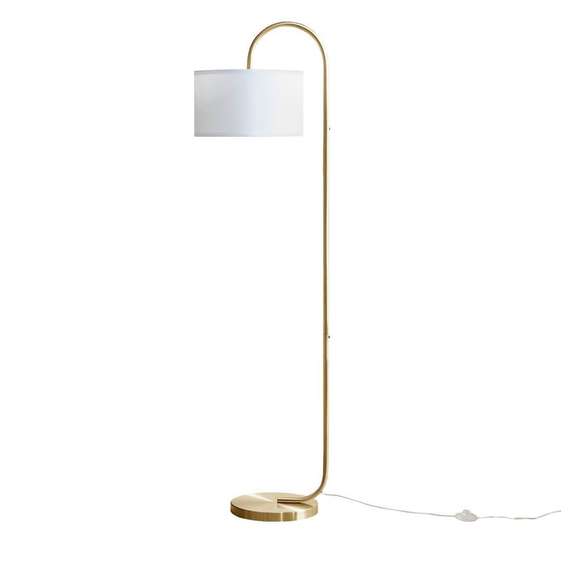 Attwell Arched Metal Floor Lamp Gold - Hampton Hill, 1 of 8