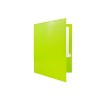 JAM Paper Laminated Glossy 3 Hole Punch Two-Pocket School Folders Lime Green 385GHPLID - 3 of 4