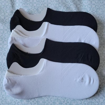 Peds Women's Tie-dye Mesh 4pk Ultra Low Liner Casual Socks -  Pink/white/black 5-10 : Target