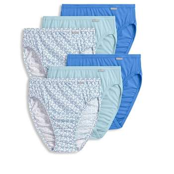 Jockey Women's Elance French Cut - 3 Pack 6 Sky Blue/quilted Prism