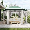 13x13 Pop Up Canopy Tent, Instant Portable Shelter for Outdoor Backyard Parties Heavy Duty Foldable Gazebo with Mosquito Netting with Carrying Bag - 2 of 4