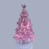 Maggift Artificial Plant 6FT Christmas Tree Pink Including 195 Pendant Tree Skirts and Guardrails Quick Shape Flock Decor, Pink, 36.45"*36.45"*70.87" - 4 of 4