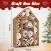 Aoibox 72 Piece Christmas Ornaments Set 25 Styles Shatterproof Tree Decorations Gold Plastic Champagne Easy Hang for Home Holiday - 3 of 4