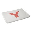 Deny Designs April Lane Art Block Monogram Memory Foam Bath Mat - 2 of 4