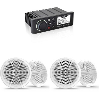 Fusion MS-RA70NSX Marine Entertainment System with Bluetooth, NMEA 2000, and Sirius/Xm Ready with Bluetooth with Fusion 2 Pair EL-F653W EL Series 6...