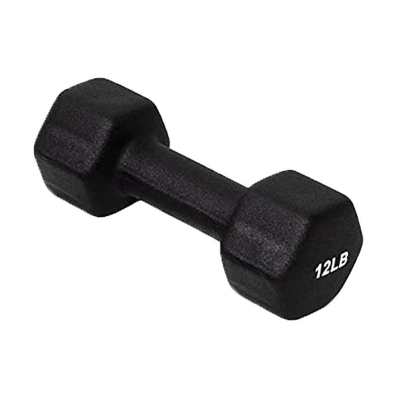 BalanceFrom Fitness Neoprene Coated Dumbbell Weight Set for Various Strength Training Workouts with Storage Rack Stand, 5 of 7