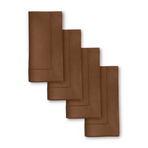 Solino Home Linen Classic Hemstitch Dinner Napkins - 1 of 4