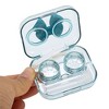 Unique Bargains Integrated Bow Contact Lens Case Green 1 Set - 2 of 4