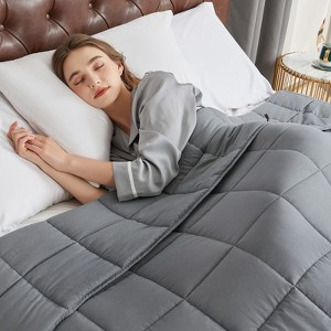 Inhand Weighted Blanket (Queen 60"x80") - Cooling Heavy Blanket with Glass Beads - All-Season Breathable Soft Comfort Microfiber Blanket - 1 of 4