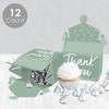 Big Dot of Happiness Sage Green Elegantly Simple - Treat Box Party Favors - Guest Party Favors Goodie Gable Boxes - Set of 12 - 3 of 4