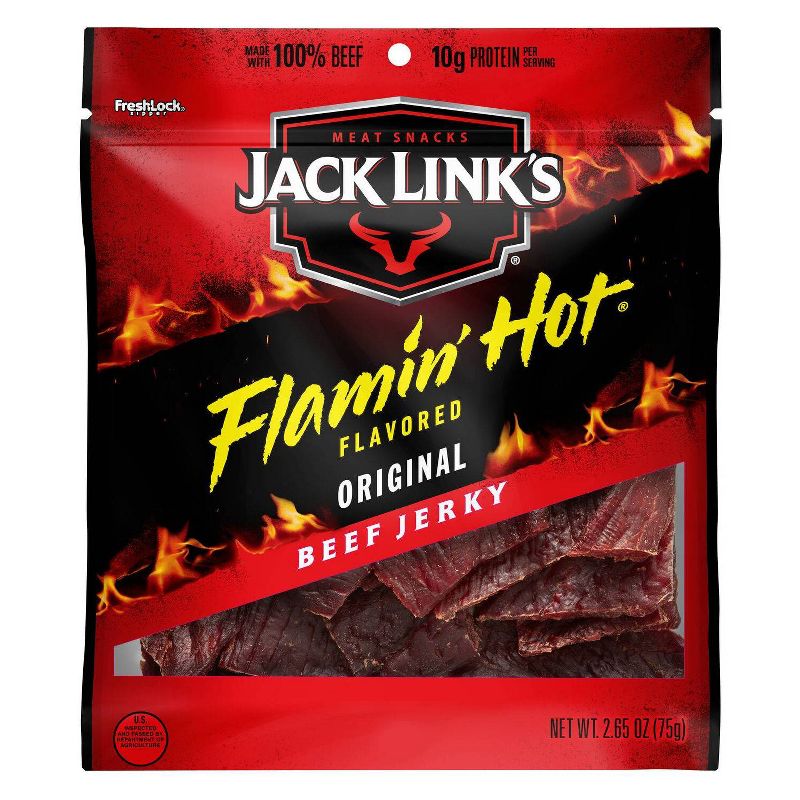 Jack Links Jerky Flamin&#39; Hot Original - 2.65oz, 1 of 4