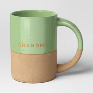 14oz Stoneware Grandma Mug Green - Room Essentials™ - 1 of 3