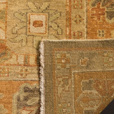 Gray Hand-Knotted Wool Rectangular 4' x 6' Rug
