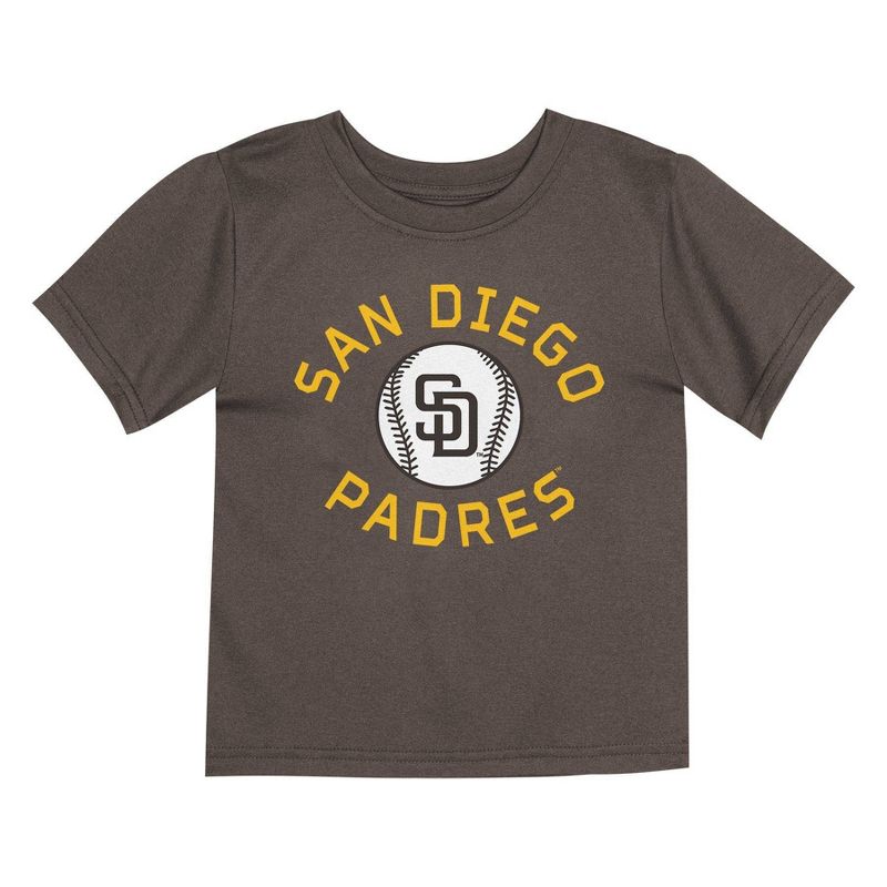 MLB San Diego Padres Toddler Boys&#39; 2pk T-Shirt, 3 of 4