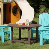 WestinTrends Malibu Kids Outdoor Patio Furniture HDPE 38" Wide Round Dining Table - 2 of 4