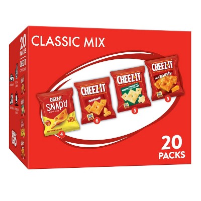 Cheez-It Cheese Lovers Multipack Crackers - 19.1oz/20ct
