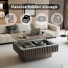 GDFStudio Joy Modern Fluted Lift-top Coffee Table with Hidden Storage - 4 of 4