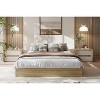 Twin Size Solid Wood Platform Bed with Sturdy Wooden Slats, Floor-Standing Bed Frame, Modern Minimalist Design Space-Saving Bed Frame, No Box Spring - 3 of 4