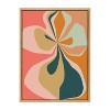 Kate & Laurel All Things Decor Sylvie Morning Hibiscus Framed Wall Art by Alicia Bock Natural Colorful Plant Illustration Wall Art - 2 of 4
