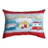 Camping-Themed Throw Pillow HOME IS WHERE YOU PARK IT 12.5x8.5 Inch by Manual Woodworkers and Weavers - 2 of 3